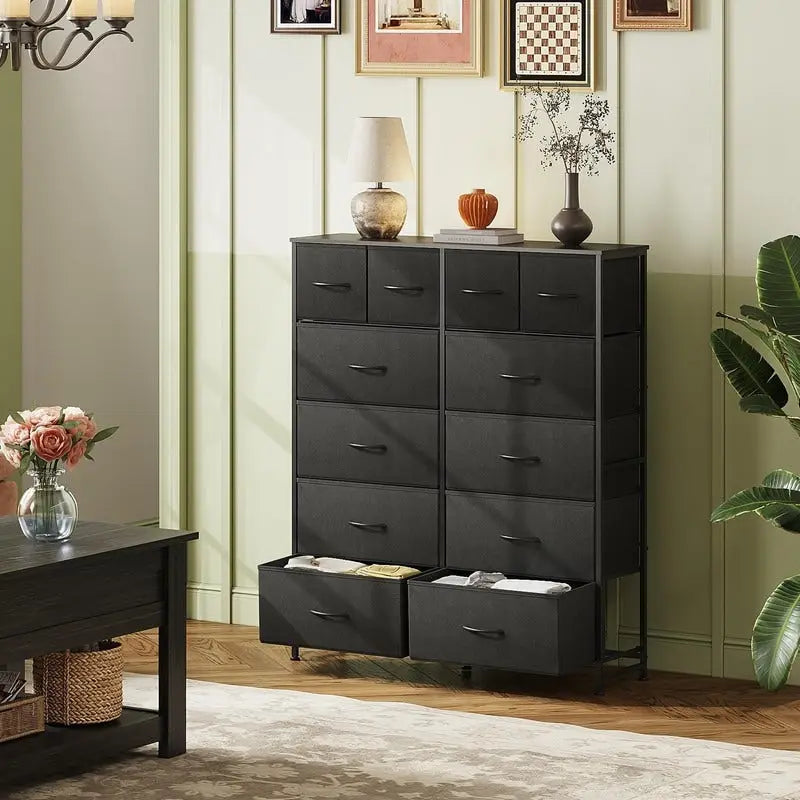 Tall Dresser for Bedroom with 12 Drawers