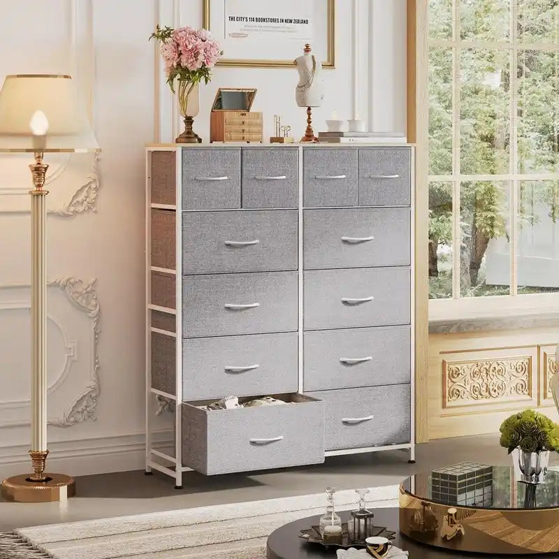 Tall Dresser for Bedroom with 12 Drawers