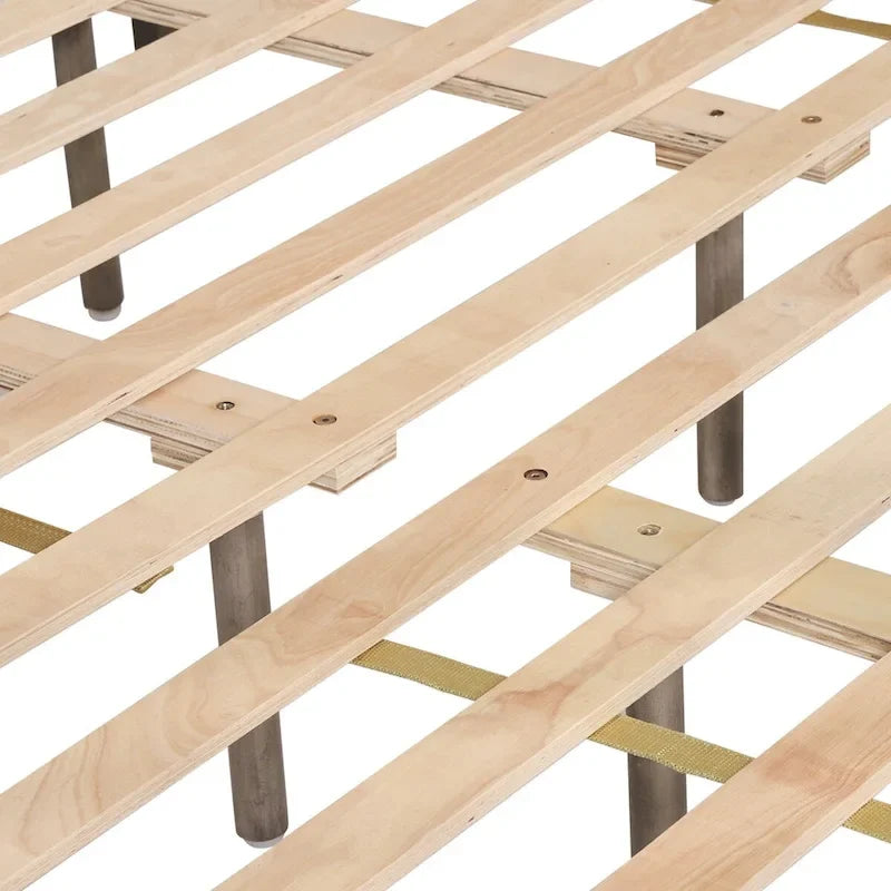 Acacia Wood Queen Size Platform Bed