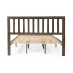 Acacia Wood Queen Size Platform Bed