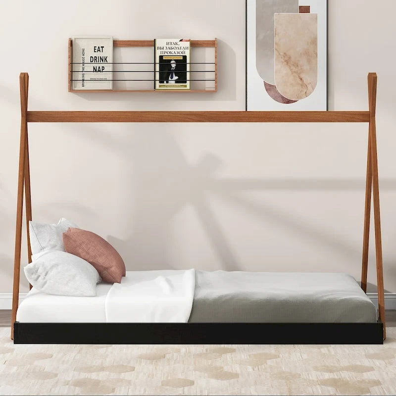 Tent Floor Bed with Triangle Structure