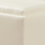 Square Storage Ottoman Set with Footstool and Tray