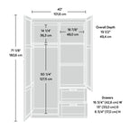 Sauder Select Collection Wardrobe Storage Cabinet
