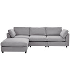 Upholstery Convertible Sectional Sofa,L Shaped Couch with Reversible Chaise for Living Room