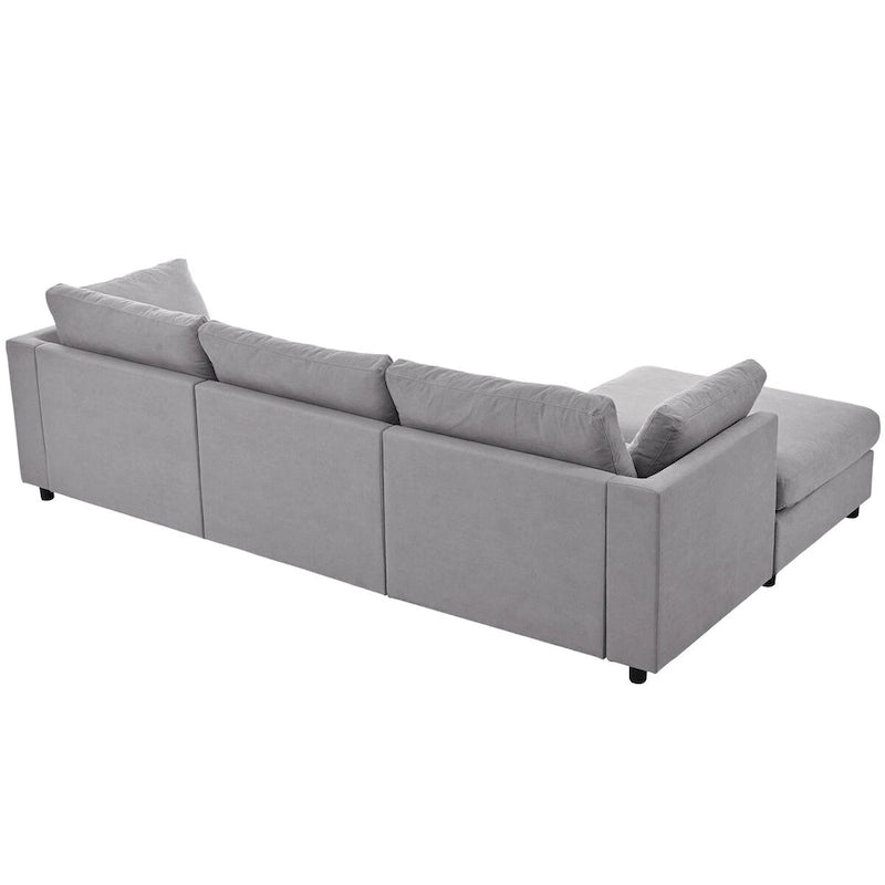 Upholstery Convertible Sectional Sofa,L Shaped Couch with Reversible Chaise for Living Room