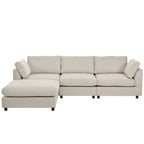 Upholstery Convertible Sectional Sofa,L Shaped Couch with Reversible Chaise for Living Room