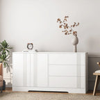 Sideboard Cabinet with Storage,Kitchen Buffet Storage Cabinet with Drawer and Doors, Large Coffee Bar with Adjustable Shelves