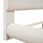 Teddy Fleece Full Size Upholstered Platform Bed with Thick Fabric