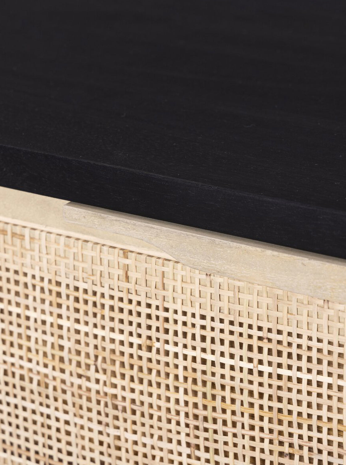 Bria Nine Drawer Dresser - Mango Wood, Cane Detail