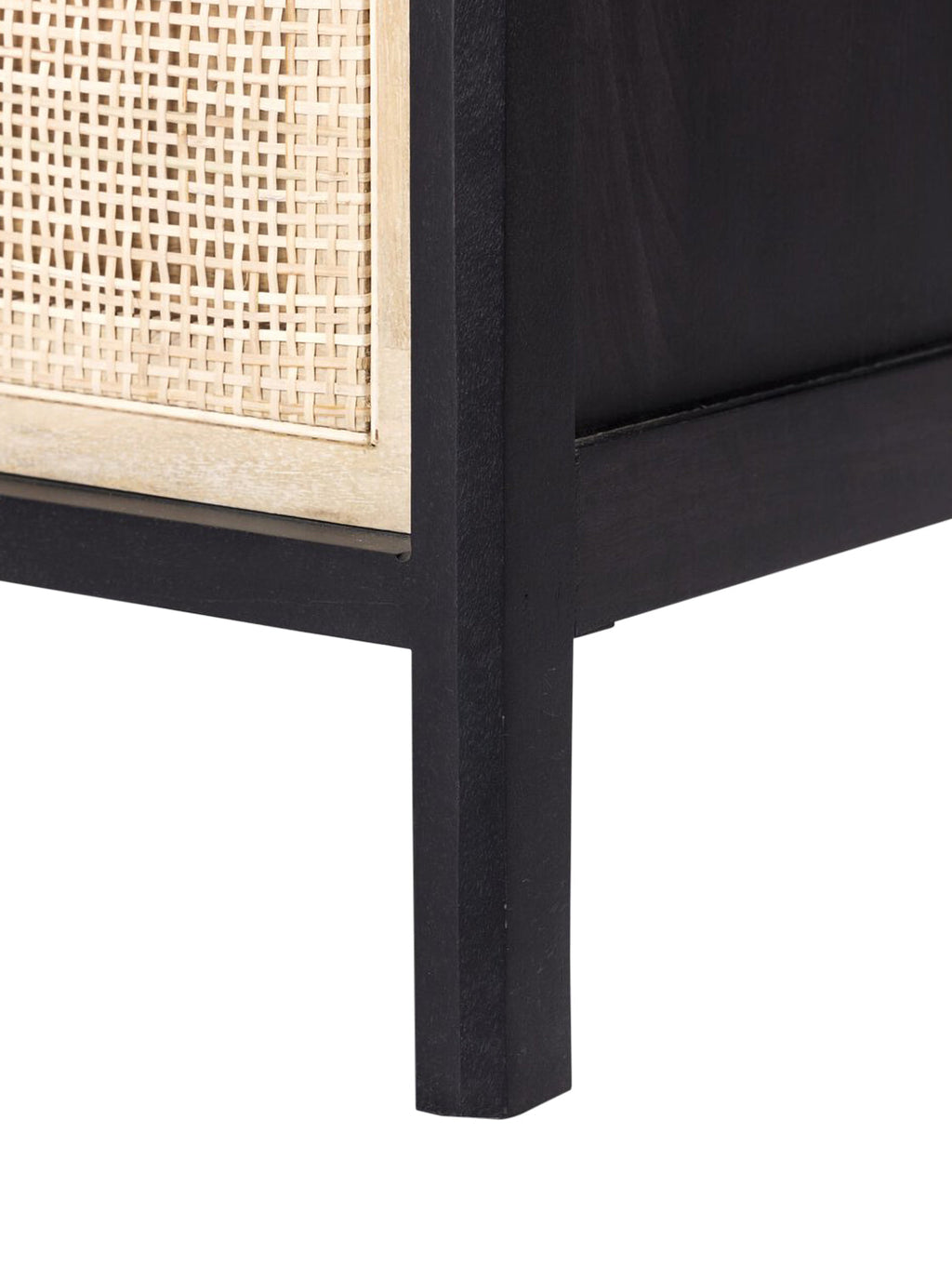 Bria Nine Drawer Dresser - Mango Wood, Cane Detail