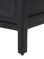 Bria Six Drawer Dresser - Mango Wood, Cane Detail