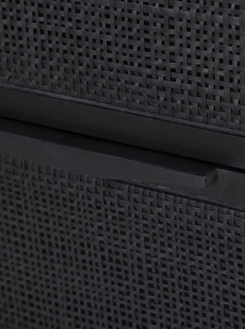 Bria Six Drawer Dresser - Mango Wood, Cane Detail