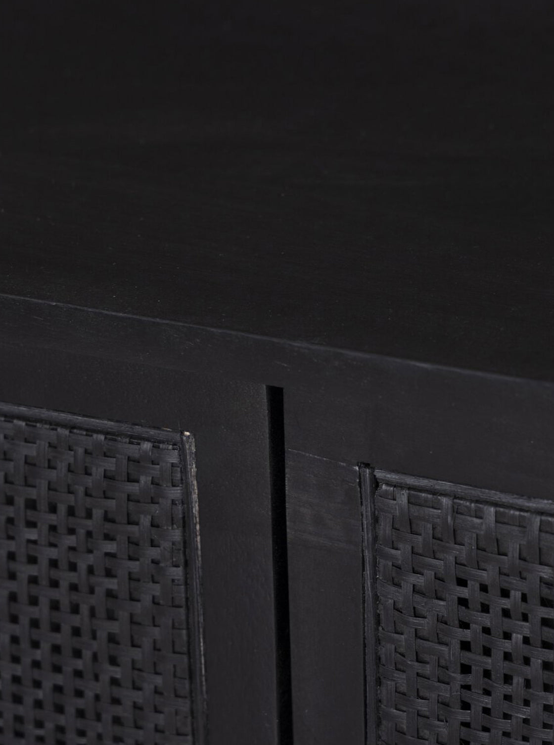 Bria Six Drawer Dresser - Mango Wood, Cane Detail