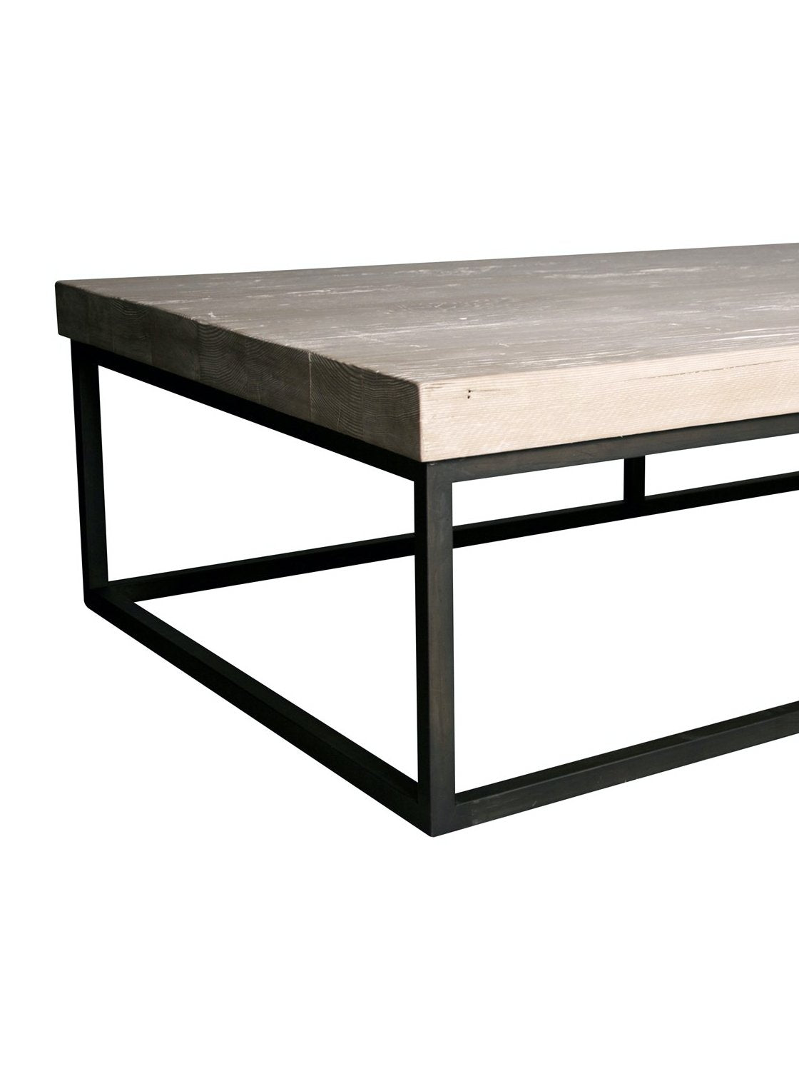 Adie Coffee Table - Wood, Metal Base