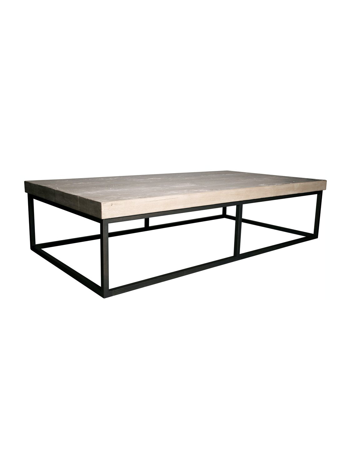 Adie Coffee Table - Wood, Metal Base