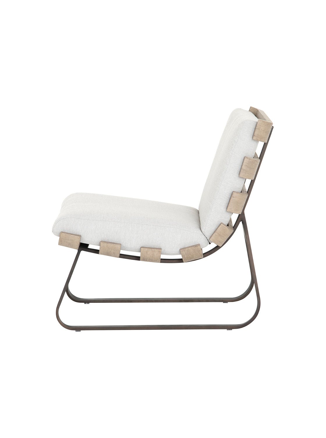 Aidy Outdoor Chair - Upholstered, Metal Base