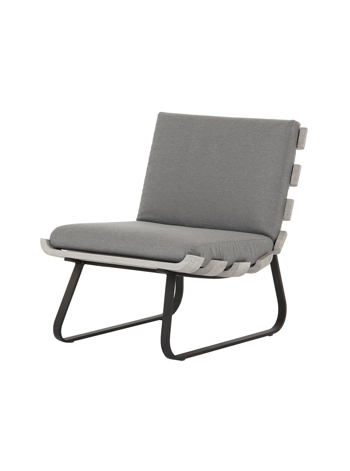 Aidy Outdoor Chair - Upholstered, Metal Base