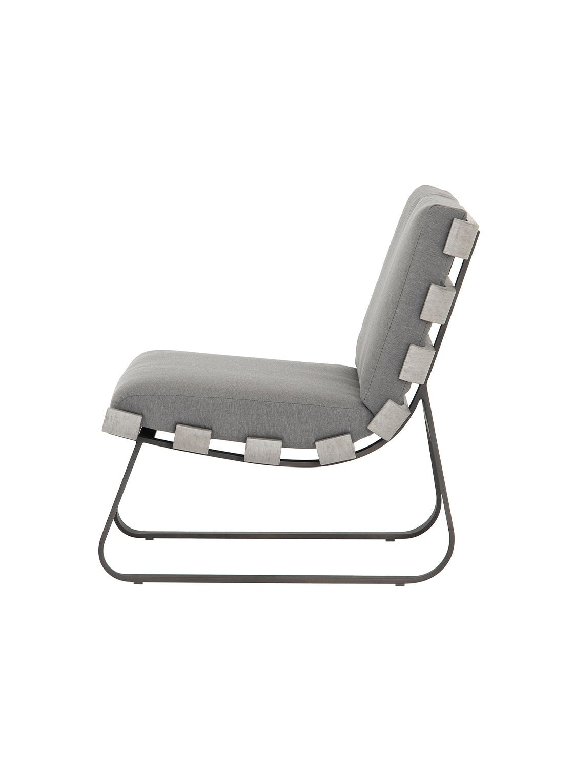 Aidy Outdoor Chair - Upholstered, Metal Base
