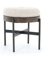 Albert Stool - Upholstered, Metal Base