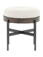 Albert Stool - Upholstered, Metal Base