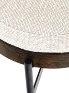 Albert Stool - Upholstered, Metal Base