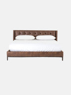 Alfred Bed - Ash Wood, Metal Base