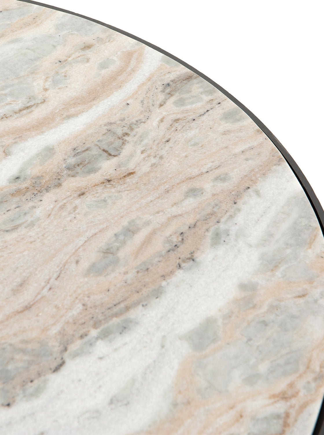 Anderson Coffee Table - Metal Base, Stone Top