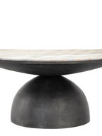 Anderson Coffee Table - Metal Base, Stone Top
