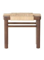 Avery Stool - Upholstered, Mahogany Wood
