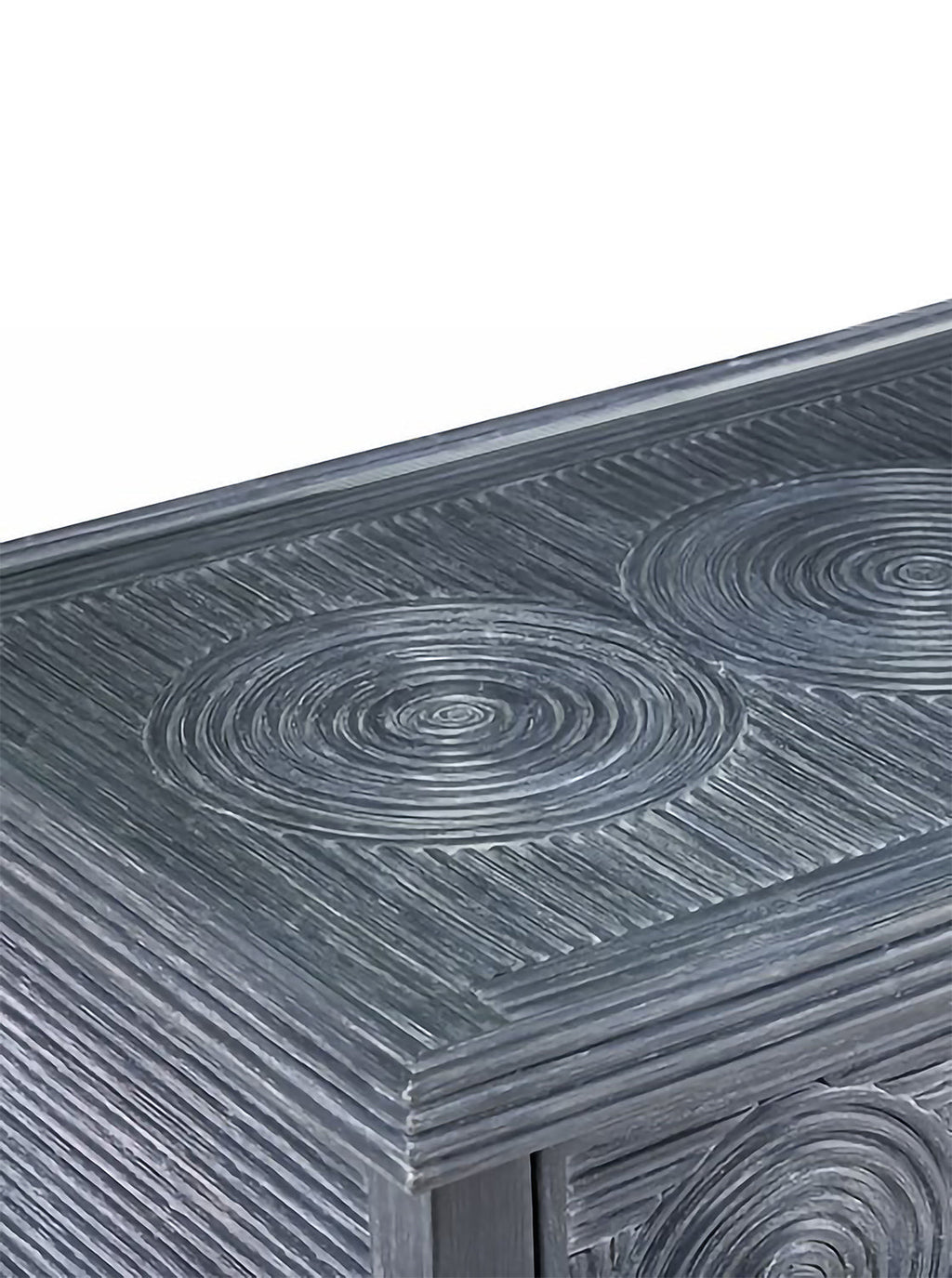 Barton Nightstand - Mahogany Wood, Metal Base