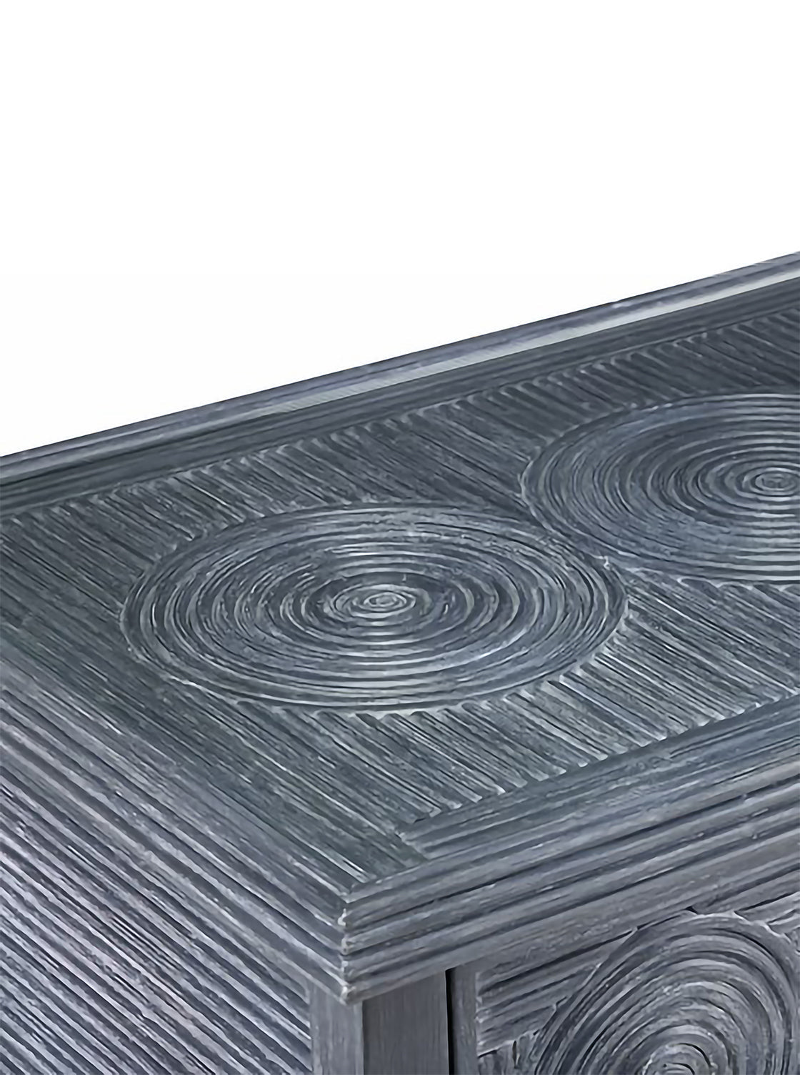 Barton Nightstand - Mahogany Wood, Metal Base