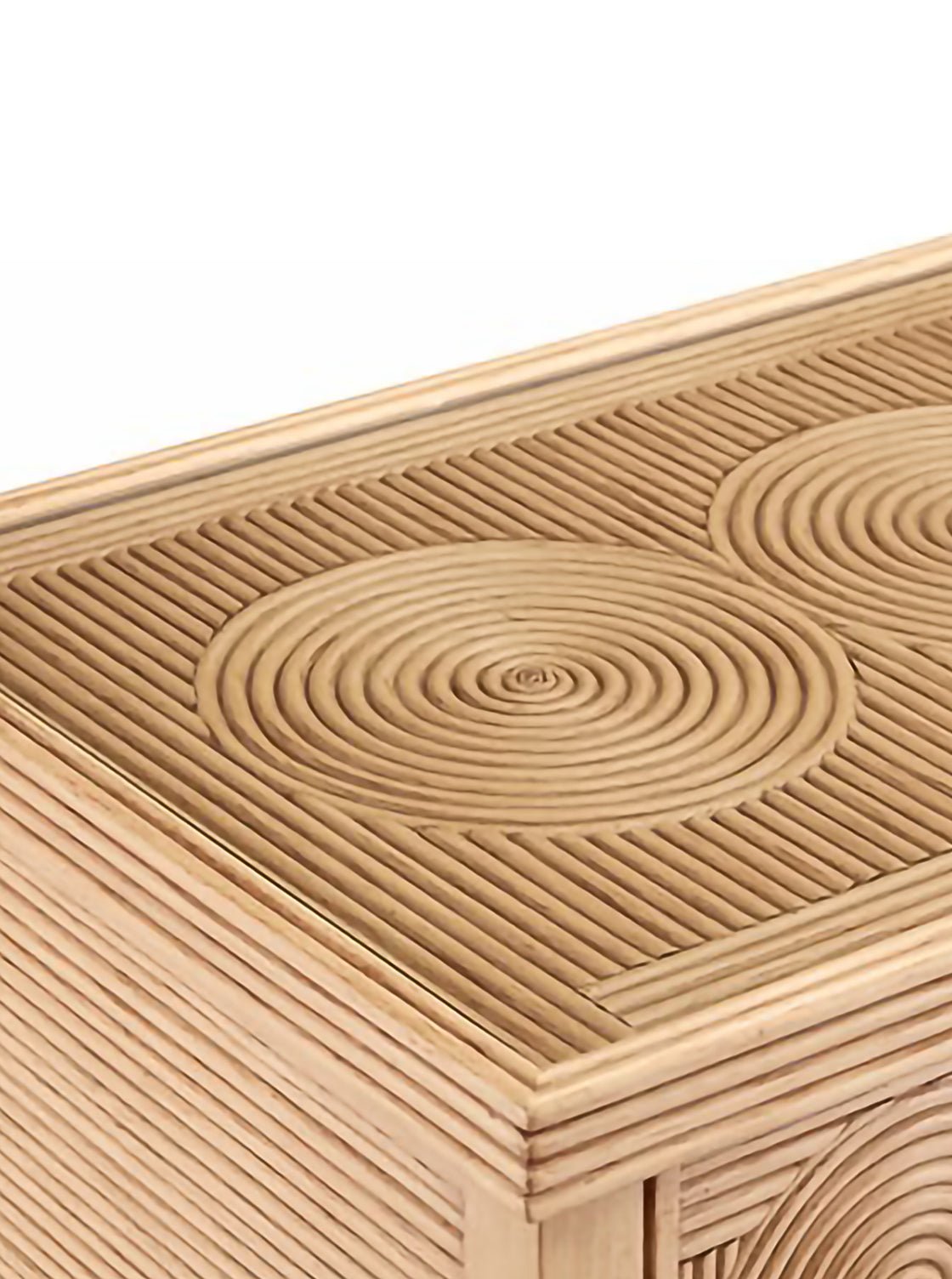 Barton Nightstand - Mahogany Wood, Metal Base