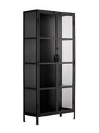 Birdie Cabinet - Metal Base, Glass Top