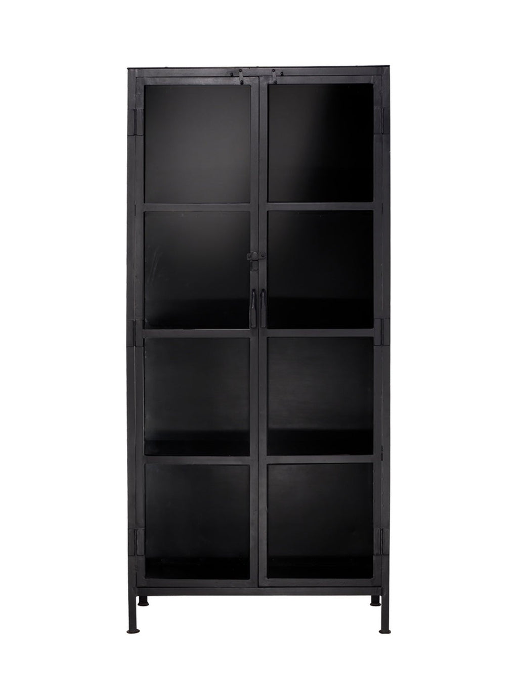 Birdie Cabinet - Metal Base, Glass Top