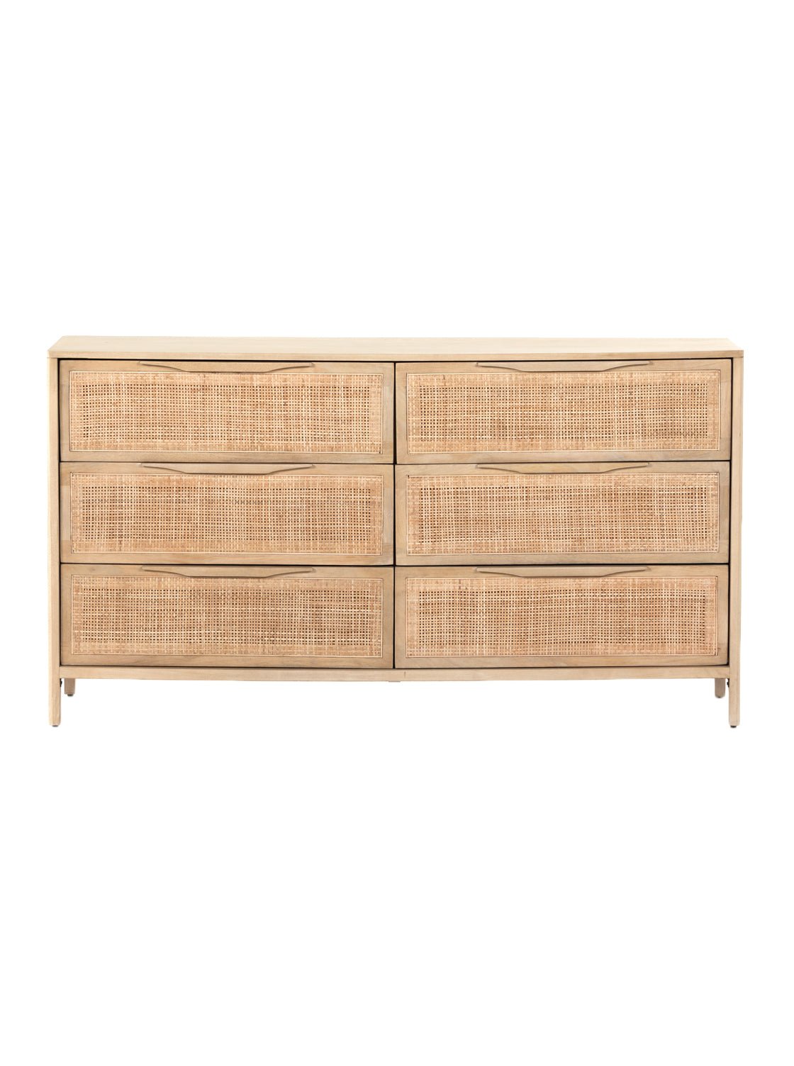 Blake 6-Drawer Dresser - Mango Wood, Ash Wood