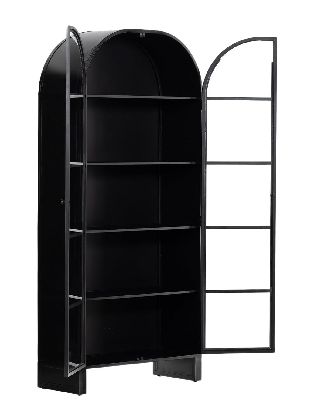 Bowie Cabinet - Metal Base, Glass Top