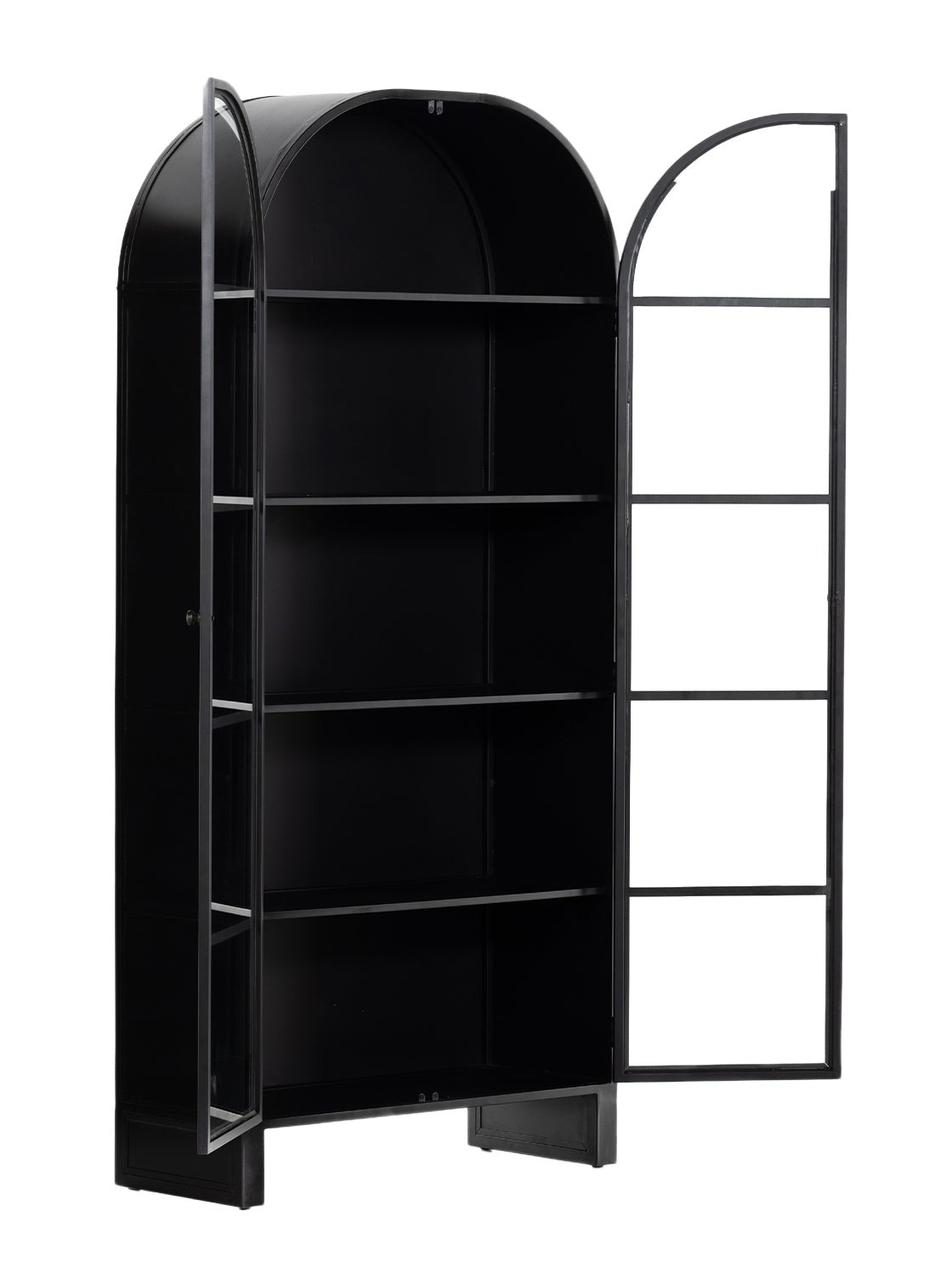 Bowie Cabinet - Metal Base, Glass Top