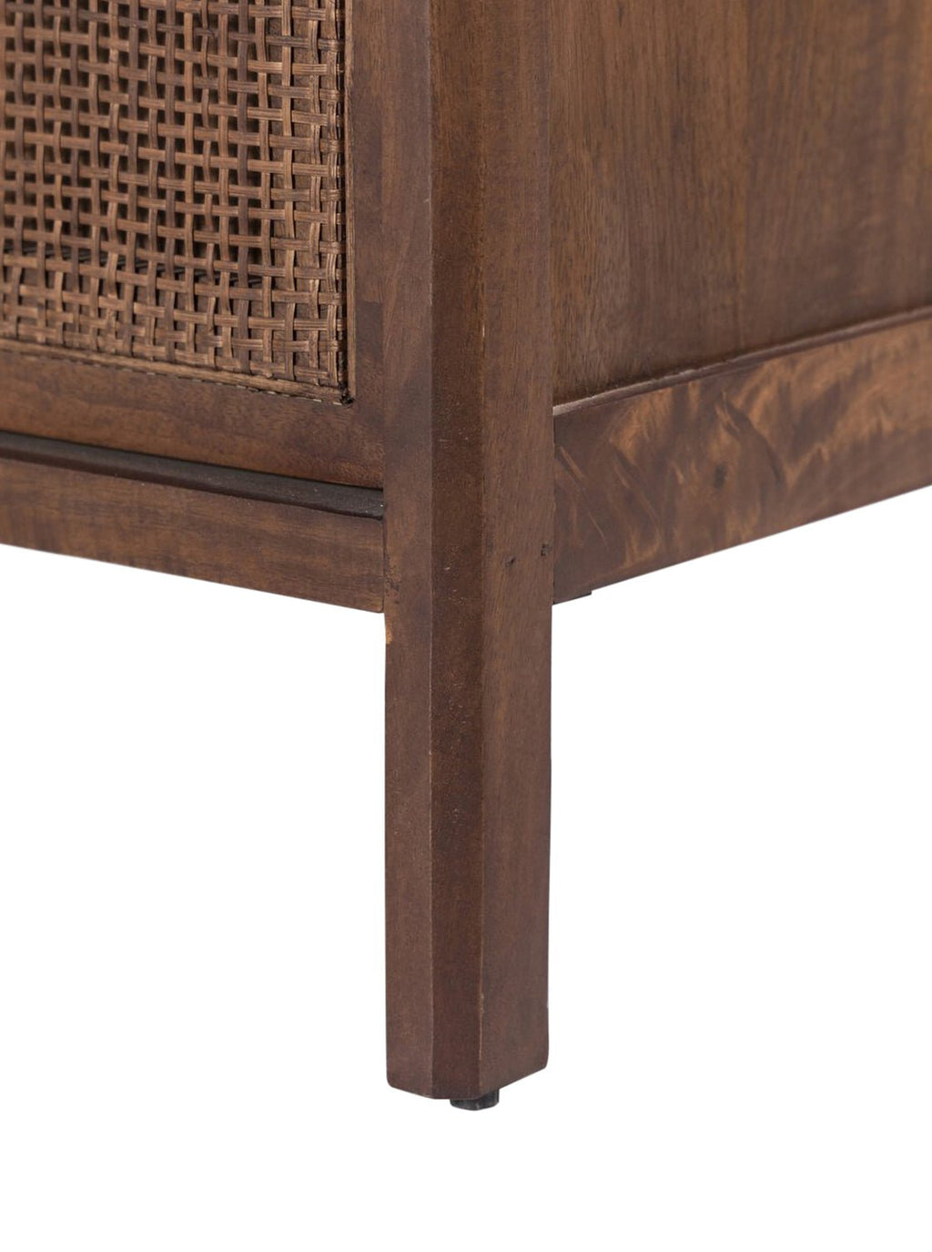 Bria Nine Drawer Dresser - Mango Wood, Cane Detail