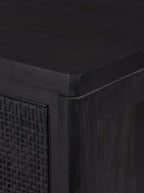 Bria Nine Drawer Dresser - Mango Wood, Cane Detail