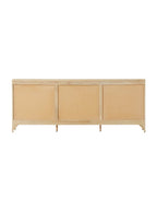 Bria Nine Drawer Dresser - Mango Wood, Cane Detail