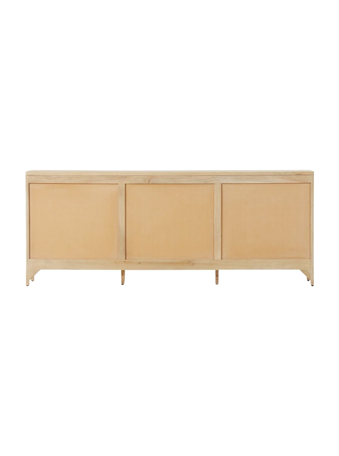 Bria Nine Drawer Dresser - Mango Wood, Cane Detail