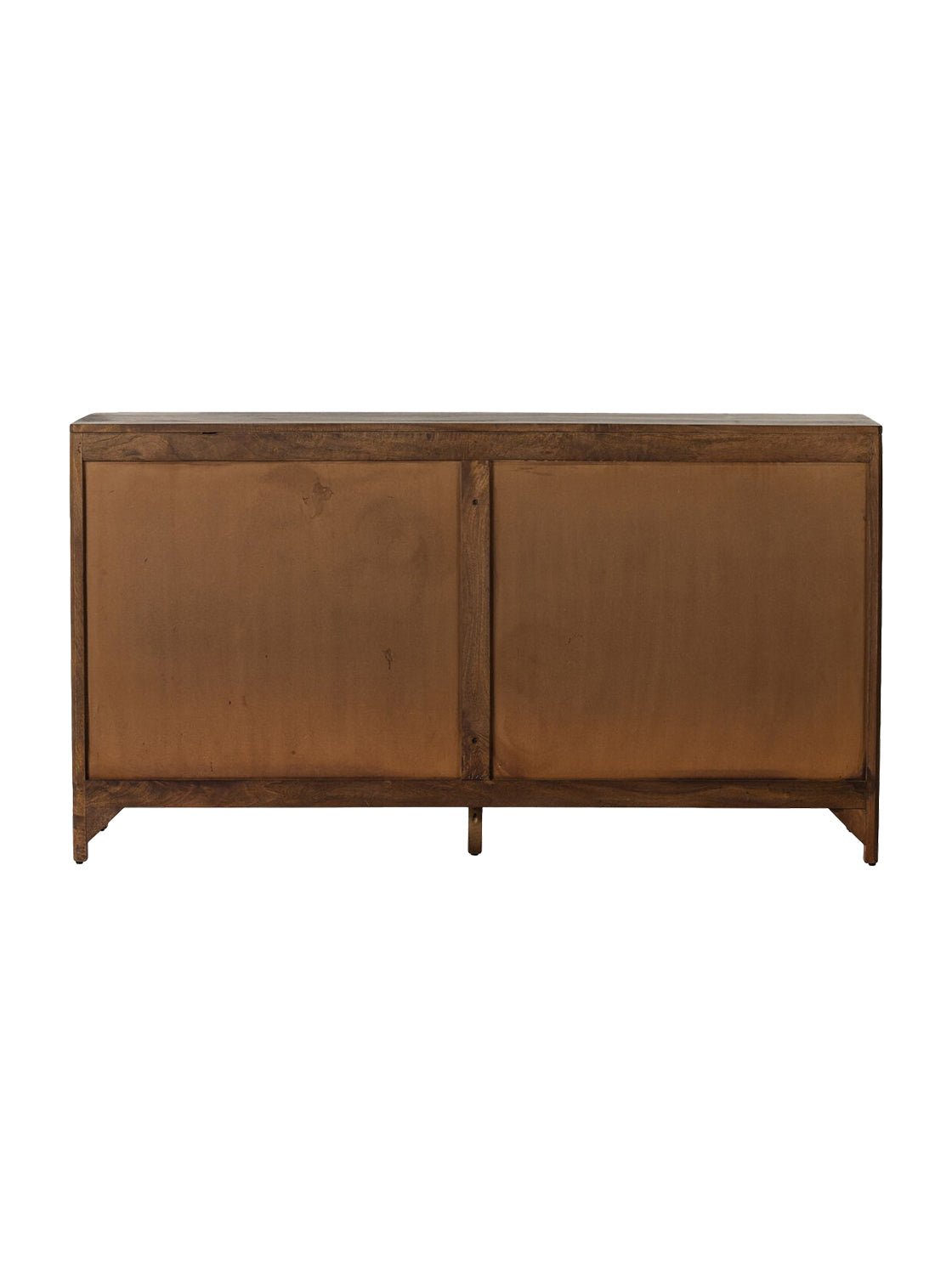 Bria Six Drawer Dresser - Mango Wood, Cane Detail