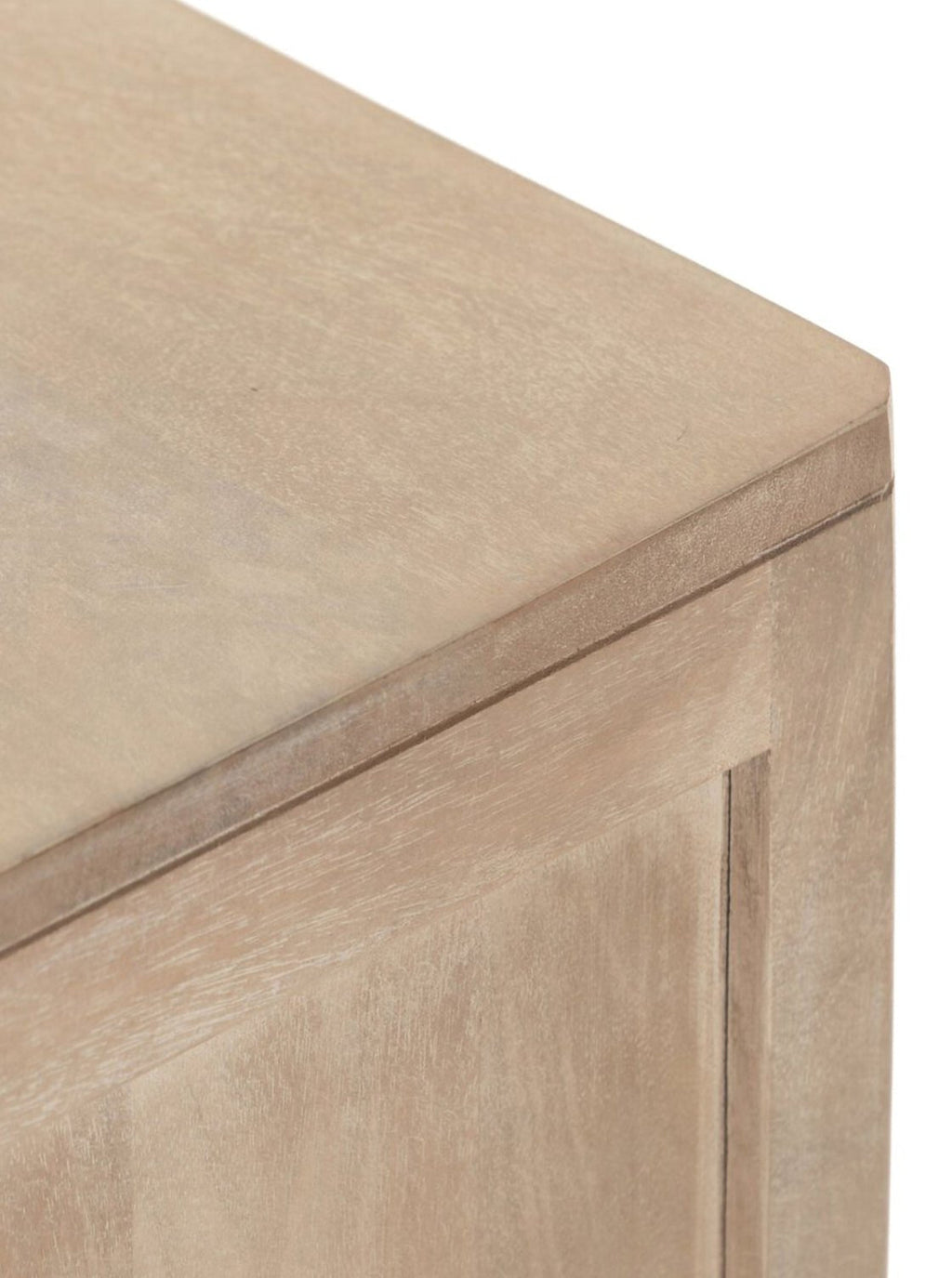 Bria Six Drawer Dresser - Mango Wood, Cane Detail