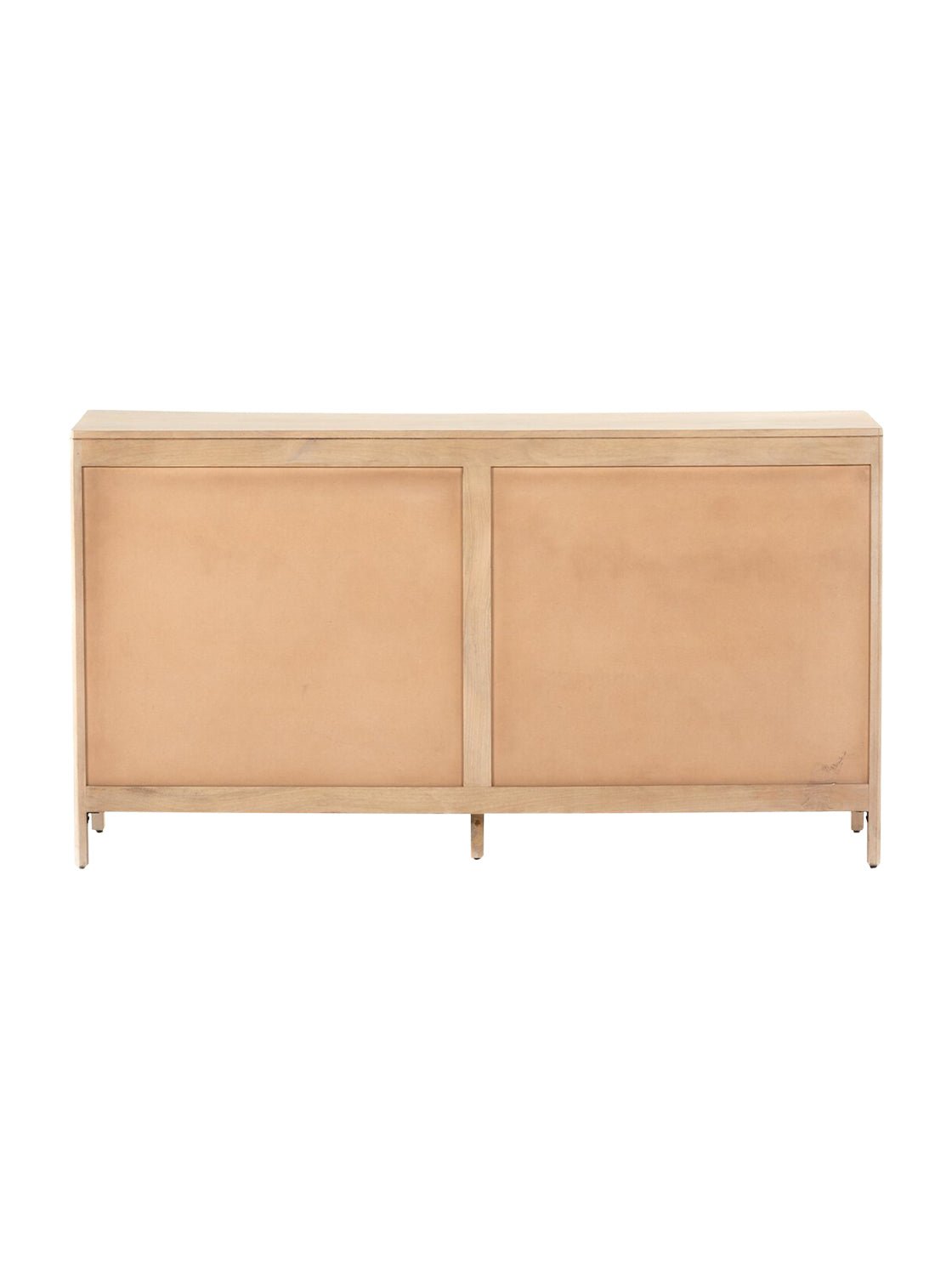 Bria Six Drawer Dresser - Mango Wood, Cane Detail