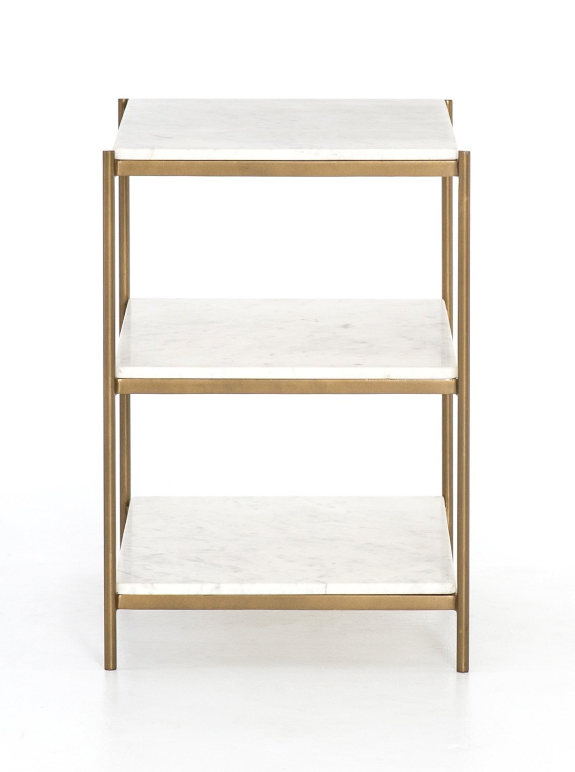 Brianne Side Table - Metal Base, Stone Top