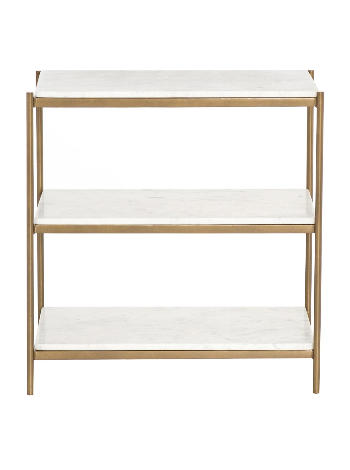 Brianne Side Table - Metal Base, Stone Top