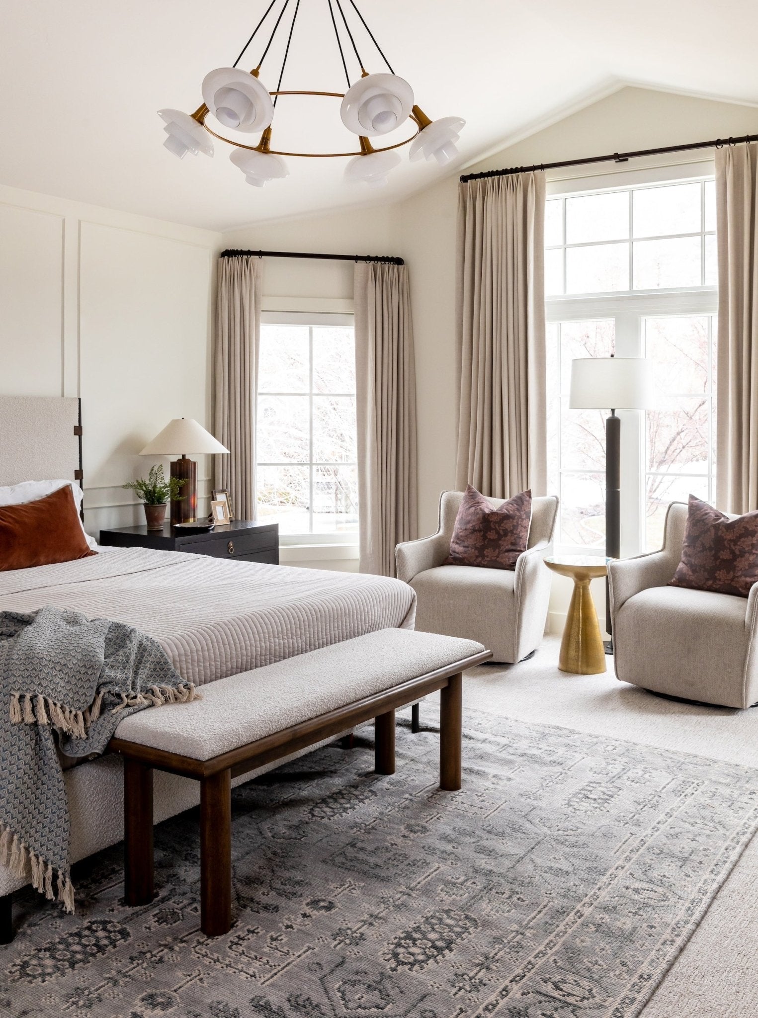 Bridger Side Table - Ash Wood, Glass Top