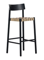 Cameron Bar + Counter Stool - Upholstered, Ash Wood