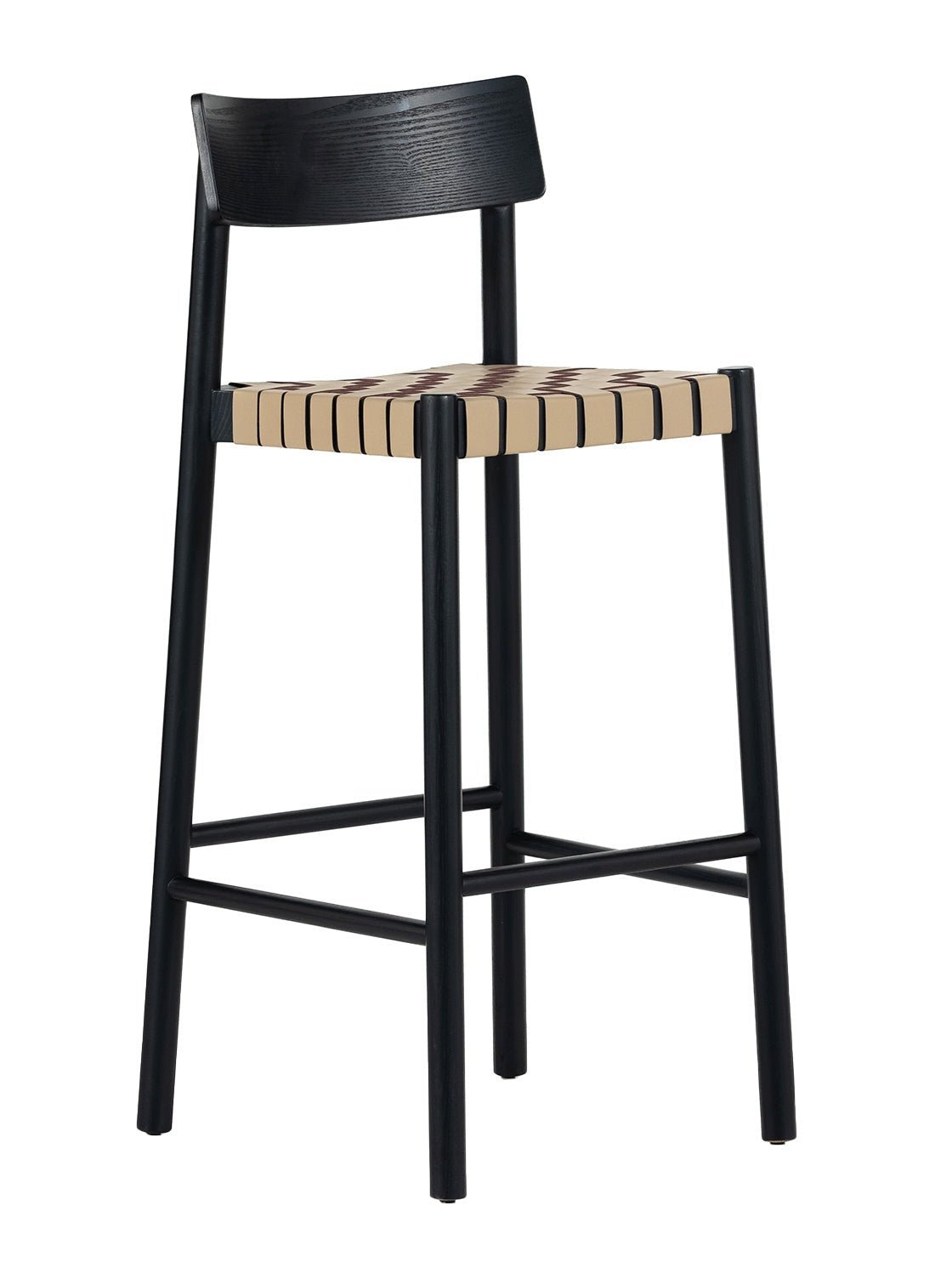 Cameron Bar + Counter Stool - Upholstered, Ash Wood