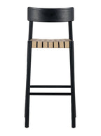 Cameron Bar + Counter Stool - Upholstered, Ash Wood